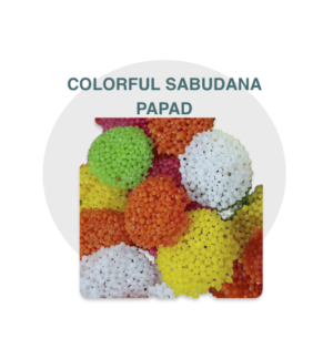Organic Colorful Sabudana Papad